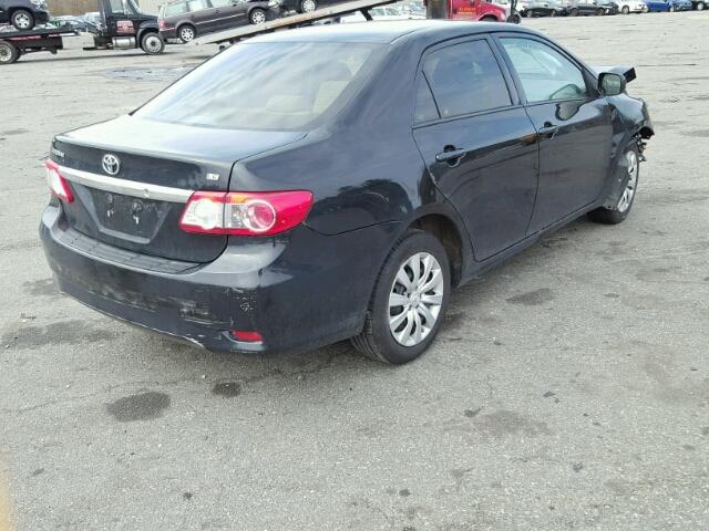 2T1BU4EE6CC795381 - 2012 TOYOTA COROLLA BA BLACK photo 4