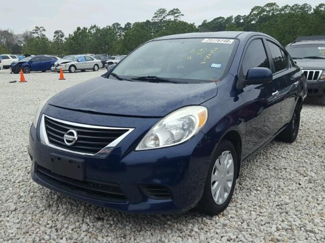 3N1CN7AP2CL874234 - 2012 NISSAN VERSA S BLUE photo 2