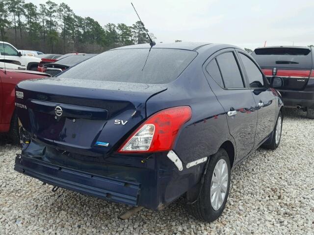 3N1CN7AP2CL874234 - 2012 NISSAN VERSA S BLUE photo 4