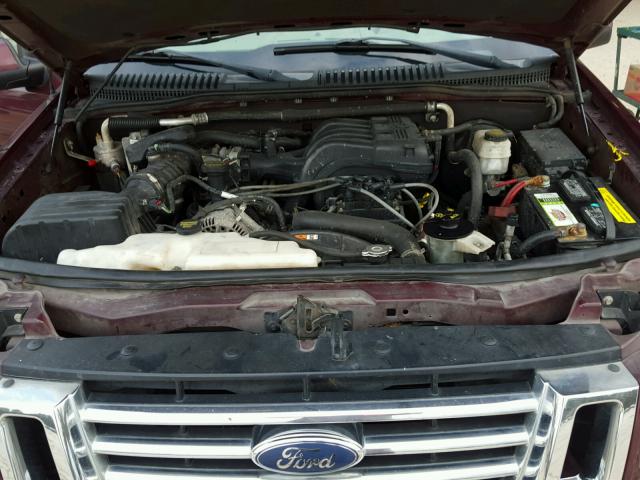 1FMEU74E58UA41829 - 2008 FORD EXPLORER E BURGUNDY photo 7