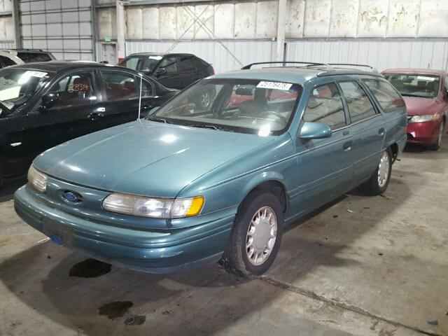 1FALP5844PG284284 - 1993 FORD TAURUS LX GREEN photo 2