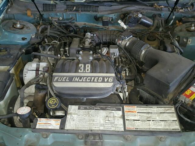 1FALP5844PG284284 - 1993 FORD TAURUS LX GREEN photo 7