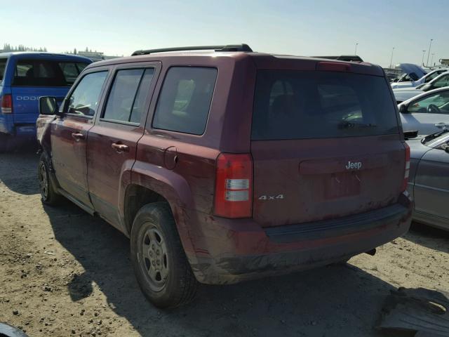 1C4NJRBB6FD256943 - 2015 JEEP PATRIOT SP RED photo 3