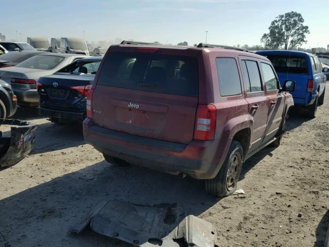 1C4NJRBB6FD256943 - 2015 JEEP PATRIOT SP RED photo 4