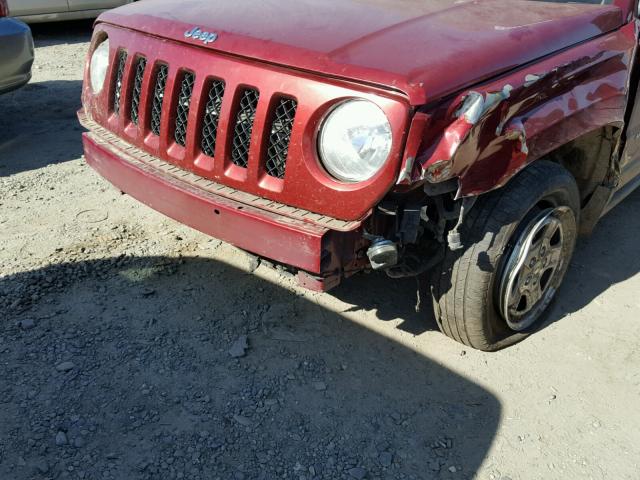 1C4NJRBB6FD256943 - 2015 JEEP PATRIOT SP RED photo 9