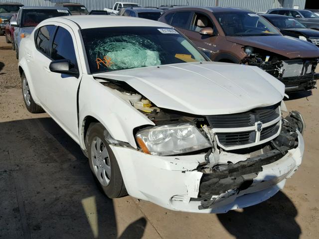 1B3CC4FB0AN196001 - 2010 DODGE AVENGER SX WHITE photo 1