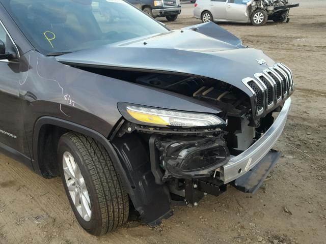 1C4PJLCB9HW661139 - 2017 JEEP CHEROKEE L GRAY photo 9