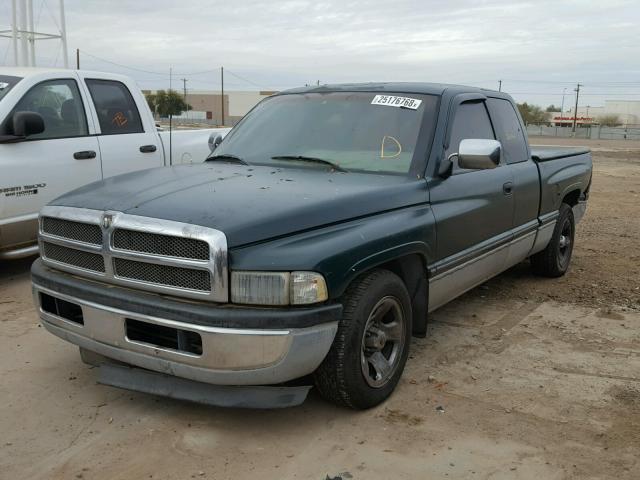 3B7HC13Z9SM177060 - 1995 DODGE RAM 1500 GREEN photo 2