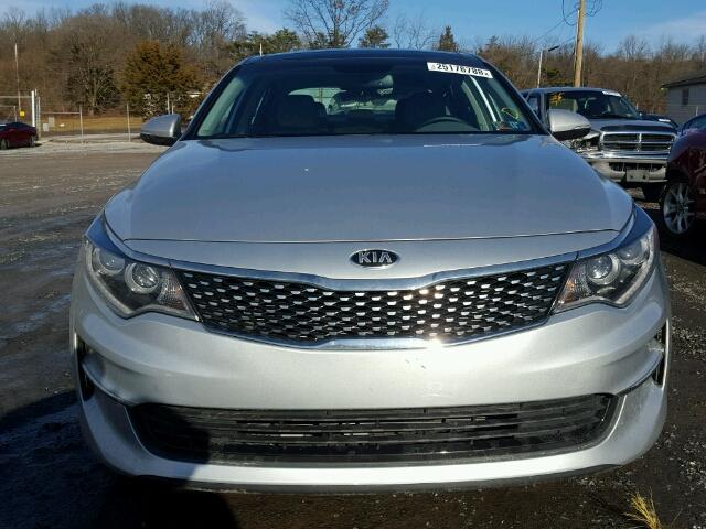 5XXGU4L31GG078182 - 2016 KIA OPTIMA EX GRAY photo 9