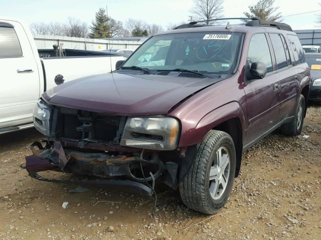 1GNES16S166111684 - 2006 CHEVROLET TRAILBLAZE MAROON photo 2