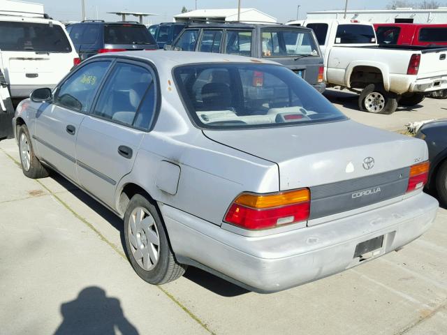 1NXAE09E0PZ072464 - 1993 TOYOTA COROLLA LE SILVER photo 3