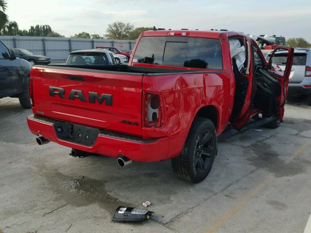 1C6RR7MT3HS788354 - 2017 RAM 1500 SPORT RED photo 4