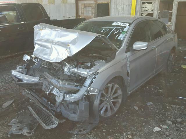 1HGCR2F59EA265035 - 2014 HONDA ACCORD SPO SILVER photo 2