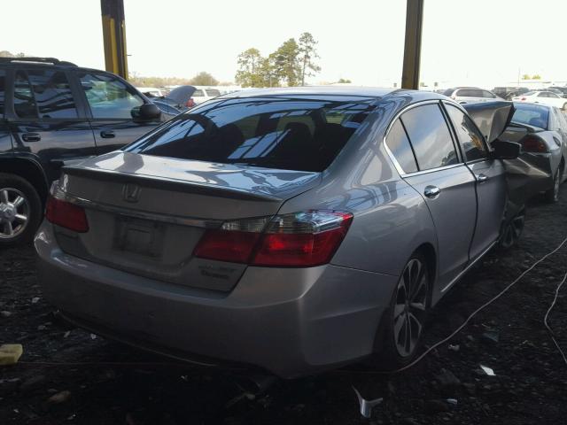 1HGCR2F59EA265035 - 2014 HONDA ACCORD SPO SILVER photo 4