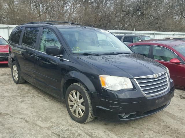 2A8HR54P48R649016 - 2008 CHRYSLER TOWN & COU BLACK photo 1