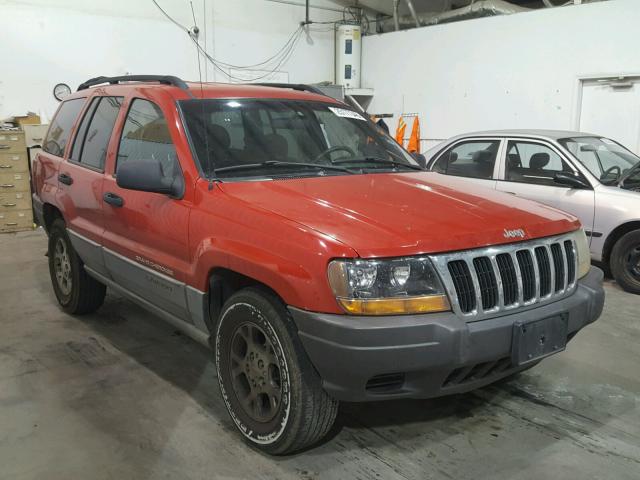 1J4G248S2YC254643 - 2000 JEEP GRAND CHER RED photo 1