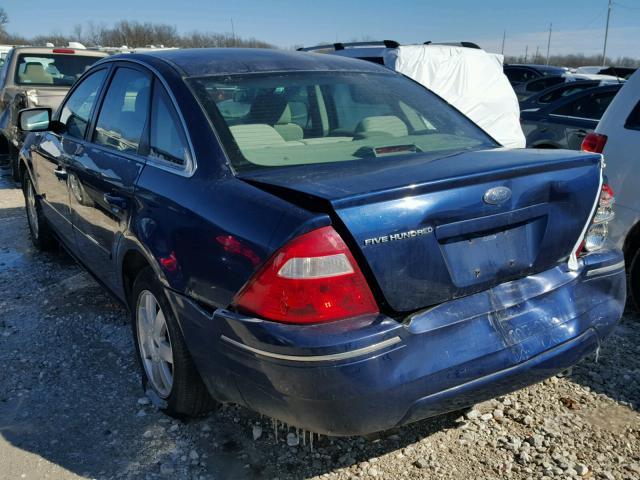 1FAHP231X6G110977 - 2006 FORD FIVE HUNDR BLUE photo 3