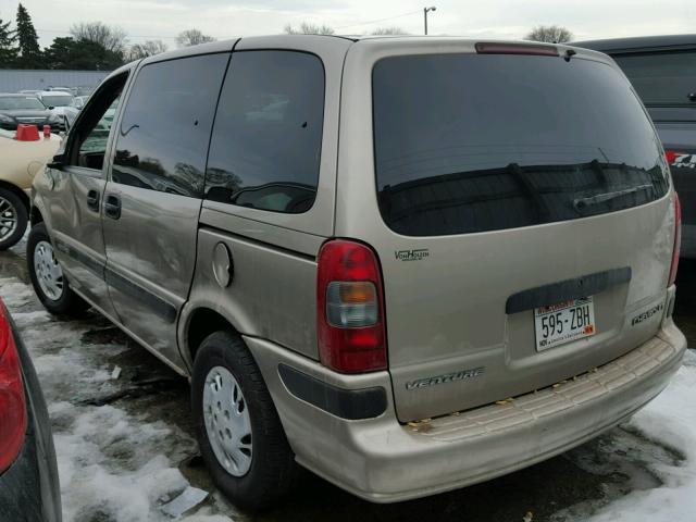 1GNDU03EX2D177896 - 2002 CHEVROLET VENTURE TAN photo 3