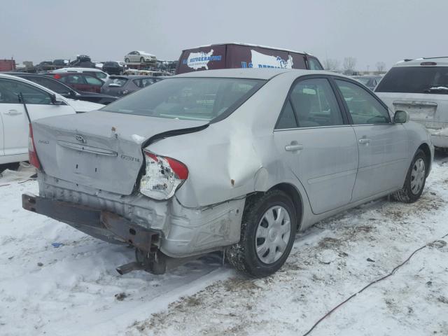 4T1BE32K63U165358 - 2003 TOYOTA CAMRY LE SILVER photo 4