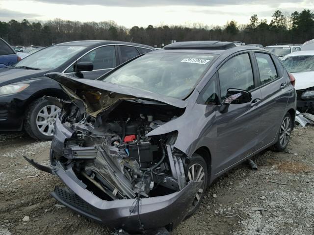 3HGGK5H85FM764031 - 2015 HONDA FIT EX GRAY photo 2