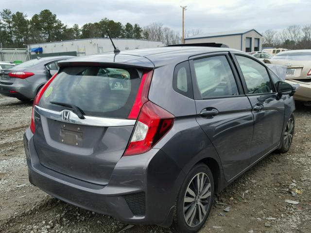 3HGGK5H85FM764031 - 2015 HONDA FIT EX GRAY photo 4