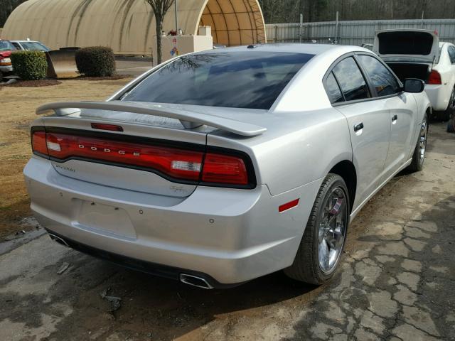 2C3CDXCT6CH145080 - 2012 DODGE CHARGER R/ SILVER photo 4