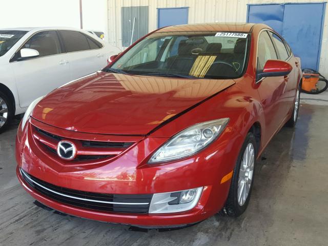 1YVHZ8CH5A5M46233 - 2010 MAZDA 6 I BURGUNDY photo 2