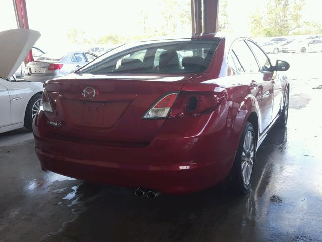 1YVHZ8CH5A5M46233 - 2010 MAZDA 6 I BURGUNDY photo 4