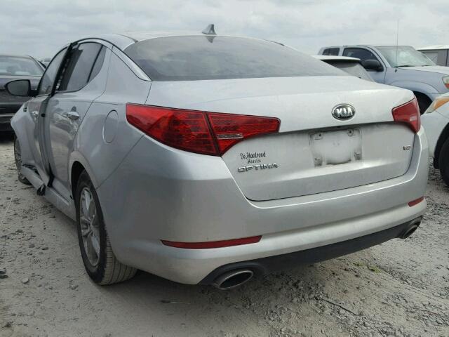 5XXGM4A71DG209189 - 2013 KIA OPTIMA LX SILVER photo 3