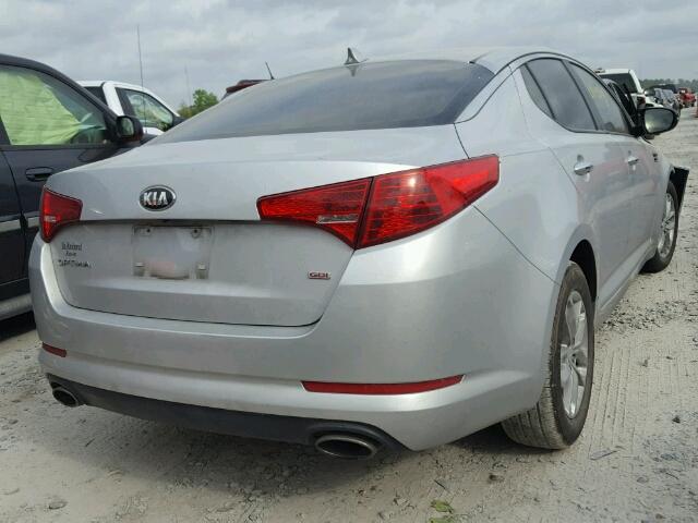 5XXGM4A71DG209189 - 2013 KIA OPTIMA LX SILVER photo 4