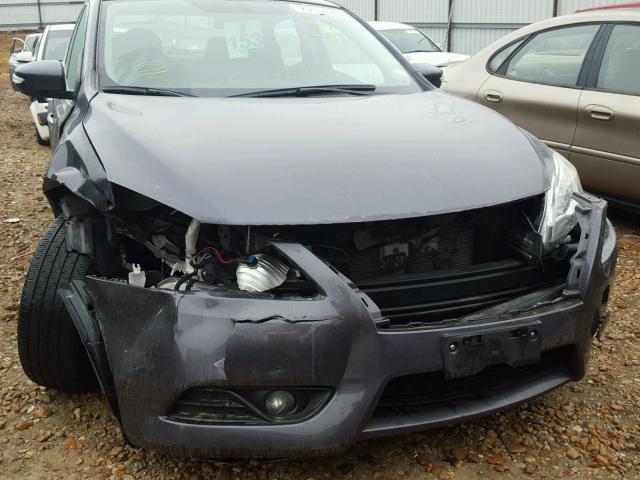 3N1AB7AP0EL609377 - 2014 NISSAN SENTRA S CHARCOAL photo 9