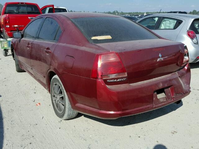 4A3AB46F24E094230 - 2004 MITSUBISHI GALANT ES/ BURGUNDY photo 3