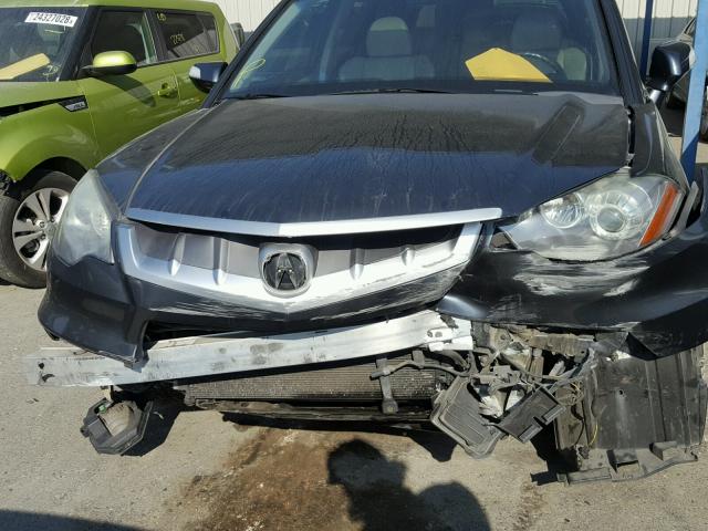 5J8TB18527A012850 - 2007 ACURA RDX TECHNO GRAY photo 7