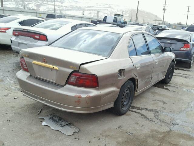 4A3AA46G4YE115192 - 2000 MITSUBISHI GALANT GOLD photo 4