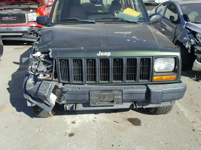 1J4FJ28S7WL125605 - 1998 JEEP CHEROKEE S GREEN photo 7