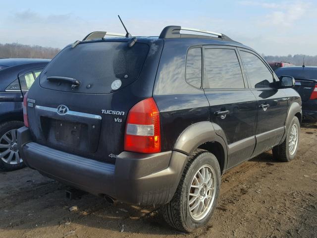 KM8JN72D85U055810 - 2005 HYUNDAI TUCSON GLS BLACK photo 4