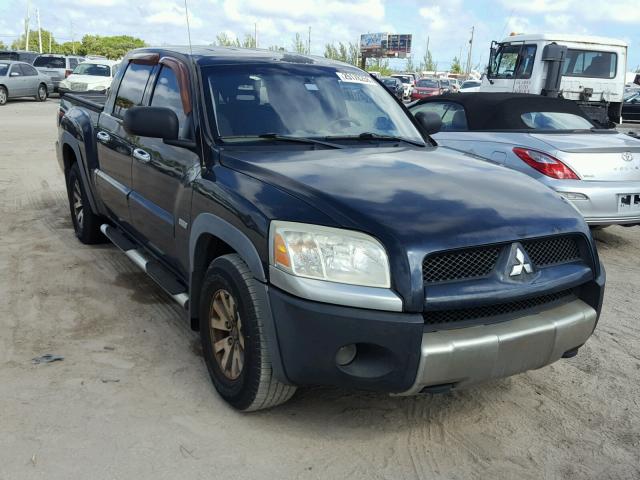 1Z7HC38N46S529237 - 2006 MITSUBISHI RAIDER DUR BLACK photo 1