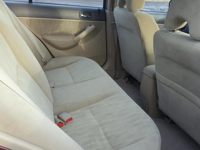 2HGES25734H539927 - 2004 HONDA CIVIC EX Bordo foto 6