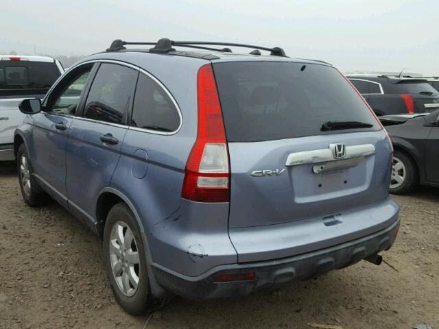 JHLRE38548C009811 - 2008 HONDA CR-V EX BLUE photo 3