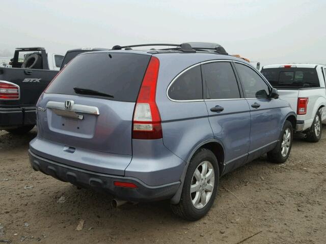 JHLRE38548C009811 - 2008 HONDA CR-V EX BLUE photo 4