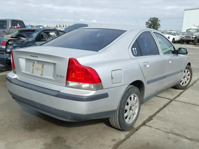 YV1RS61R212030022 - 2001 VOLVO S60 SILVER photo 4