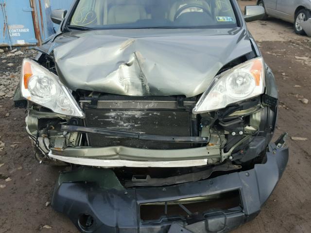 JHLRE48757C036831 - 2007 HONDA CR-V EXL GREEN photo 7