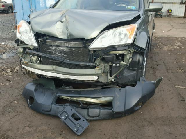 JHLRE48757C036831 - 2007 HONDA CR-V EXL GREEN photo 9