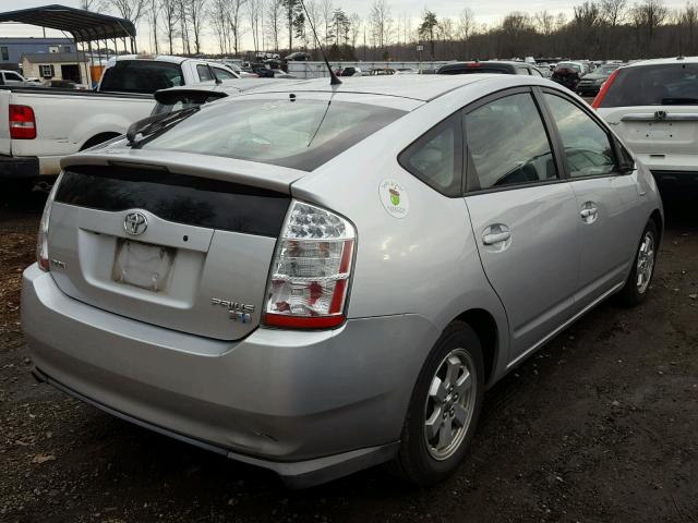 JTDKB20U677687553 - 2007 TOYOTA PRIUS SILVER photo 4