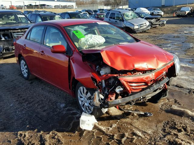 2T1BU4EE1DC032914 - 2013 TOYOTA COROLLA BA RED photo 1