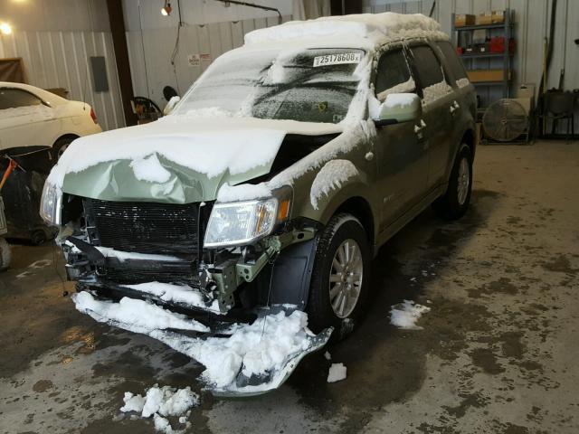 4M2CU97138KJ32376 - 2008 MERCURY MARINER PR GREEN photo 2