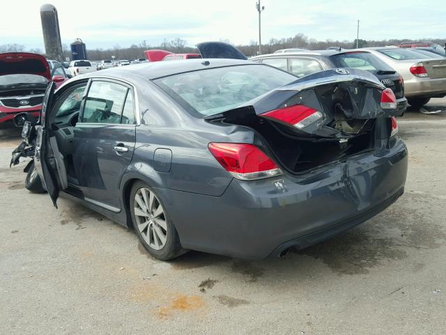 4T1BK3DB1CU443136 - 2012 TOYOTA AVALON BAS GRAY photo 3