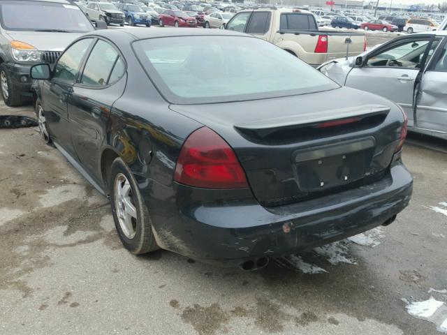 2G2WS522341135360 - 2004 PONTIAC GRAND PRIX BLACK photo 3