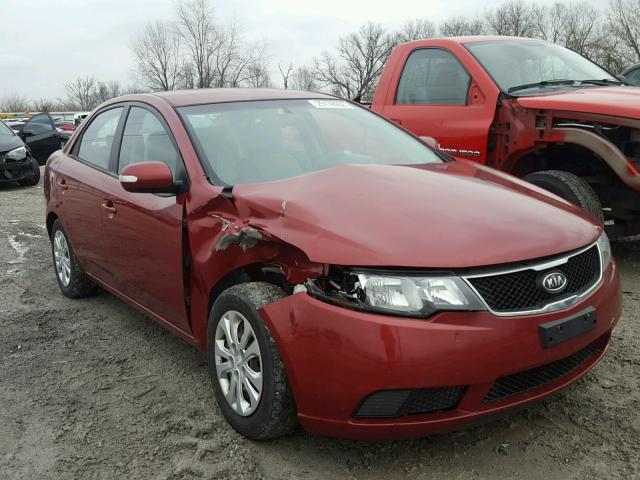 KNAFU4A24A5809735 - 2010 KIA FORTE EX RED photo 1