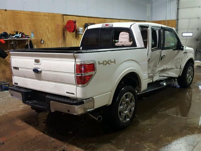 1FTFW1EF2DFA87950 - 2013 FORD F150 SUPER WHITE photo 4